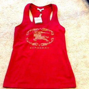 Burberry London red tank top